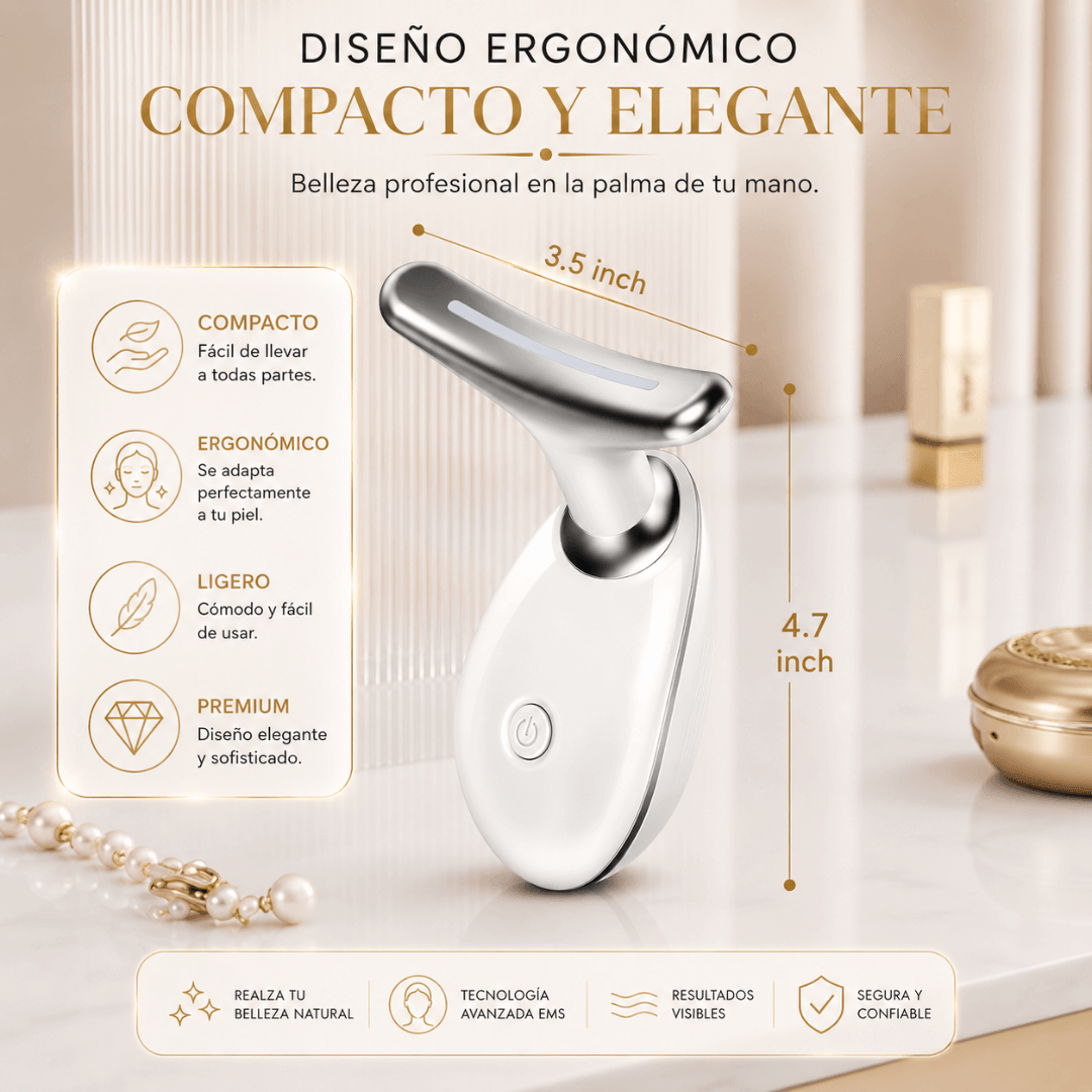 Masajeador Facial EMS Anti Papada y Reafirmante