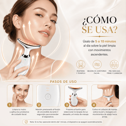 Masajeador Facial EMS Anti Papada y Reafirmante