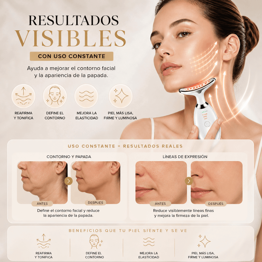 Masajeador Facial EMS Anti Papada y Reafirmante