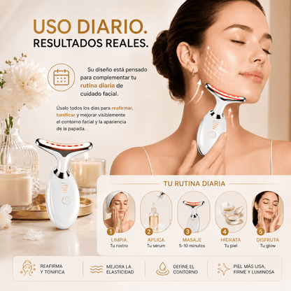 Masajeador Facial EMS Anti Papada y Reafirmante